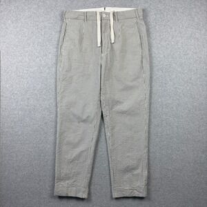 Engineered Garments Seersucker Pants Mens Small 32x28 Striped Cuffed USA MADE